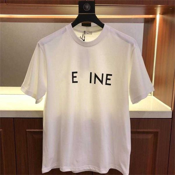 t women's t-shirt spring and summer ce letter printing pure cotton round neck couple casual style, White
t women's t-shirt spring and summer ce letter printing pure cotton round neck couple casual style, White
