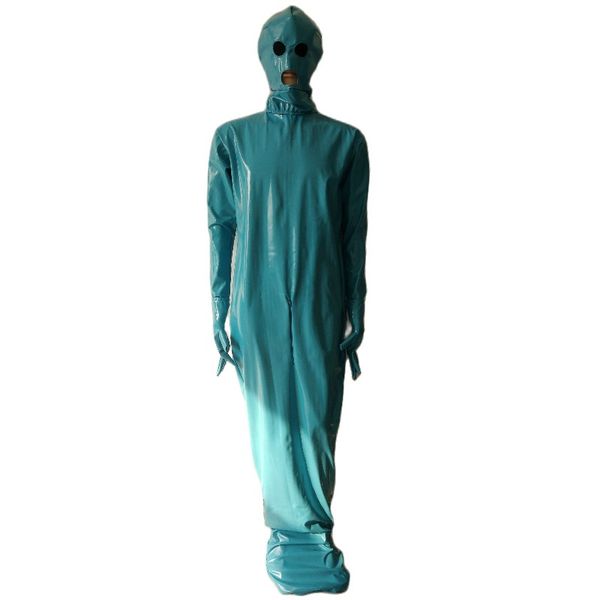 pvc faux leather fetish zentai bodysuit separated hands mummy bag bodybag stage fancy dress removable mask hands, Black
pvc faux leather fetish zentai bodysuit separated hands mummy bag bodybag stage fancy dress removable mask hands, Black