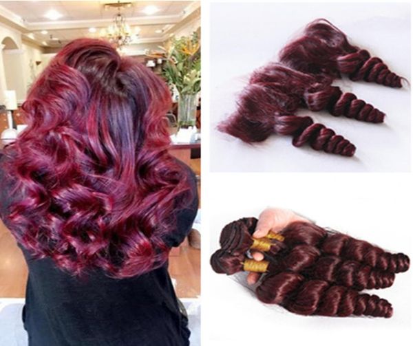 wine red human hair bundles with lace frontal 99j loose wave hair weaves with 134 full lace frontals wine red malaysian virgin ha4677601, Black;brown
wine red human hair bundles with lace frontal 99j loose wave hair weaves with 134 full lace frontals wine red malaysian virgin ha4677601, Black;brown