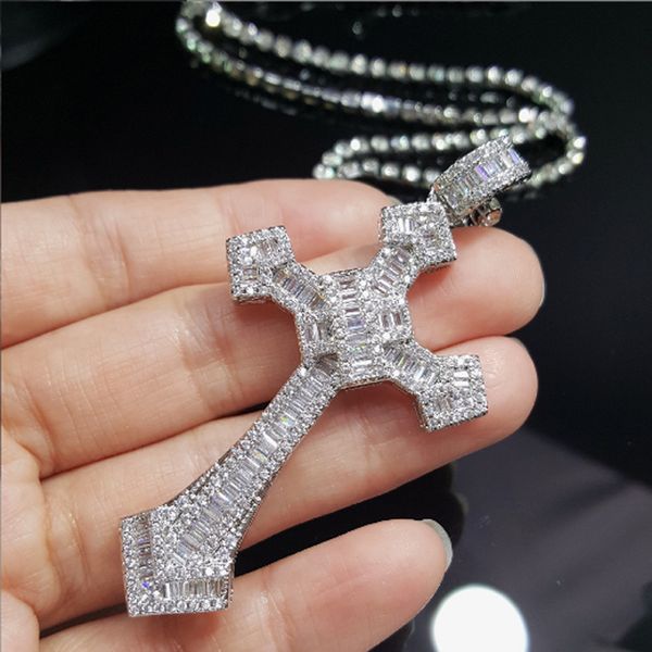 18k gold long diamond cross pendant 925 sterling silver party wedding pendants necklace for women men moissanite jewelry gift
18k gold long diamond cross pendant 925 sterling silver party wedding pendants necklace for women men moissanite jewelry gift