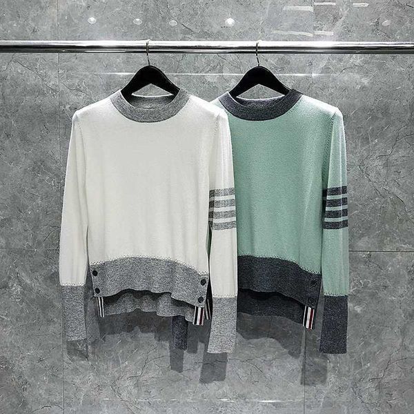 tb thom women's crewneck sweaters color block design long sleeve casual knit pullover jumpers classic-fit soft touch, White;black
tb thom women's crewneck sweaters color block design long sleeve casual knit pullover jumpers classic-fit soft touch, White;black