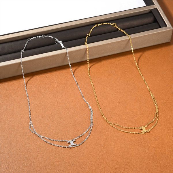 double-layer arc de triomphe pendant necklace bracelet copper plated 18k real gold neck recommended collar chain female, Silver
double-layer arc de triomphe pendant necklace bracelet copper plated 18k real gold neck recommended collar chain female, Silver