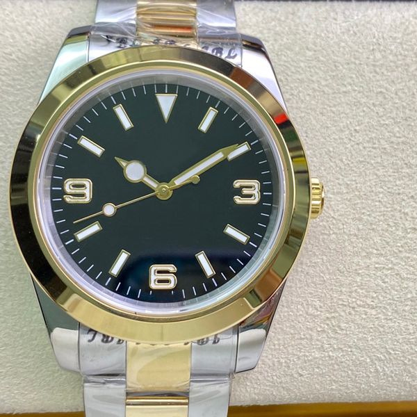 2023 men watch series 40mm explor 18k yellow gold black dail sapphire mirror master automatic watches mechanical movement oyster steel luxe, Slivery;brown
2023 men watch series 40mm explor 18k yellow gold black dail sapphire mirror master automatic watches mechanical movement oyster steel luxe, Slivery;brown