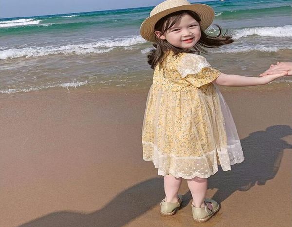 new arrival girl clothing dresses summer short sleeve full flower print mesh patchwork dress elegant princess clothes cotton 90133940358, Red;yellow
new arrival girl clothing dresses summer short sleeve full flower print mesh patchwork dress elegant princess clothes cotton 90133940358, Red;yellow