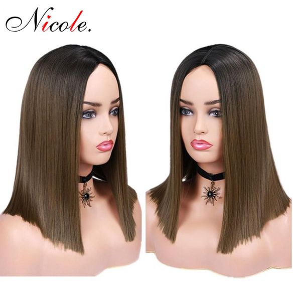 brown14 inch ombre bob wig with black roots straight synthetic hair shoulder middle part heat resistant fiber2653410
brown14 inch ombre bob wig with black roots straight synthetic hair shoulder middle part heat resistant fiber2653410