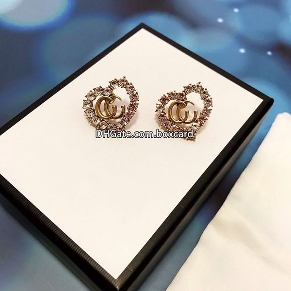 luxury diamond earrings women charm earring heart style crystal earrings studs rhinestone earrings with gift box, Golden
luxury diamond earrings women charm earring heart style crystal earrings studs rhinestone earrings with gift box, Golden
