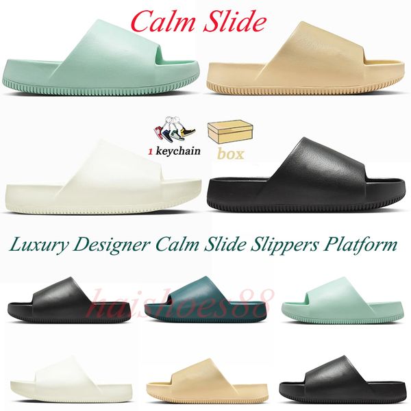 designer slippers men womens calm slide sandals slides geode teal jade ice sail slippers summer home shoes women sandles with box, Black
designer slippers men womens calm slide sandals slides geode teal jade ice sail slippers summer home shoes women sandles with box, Black