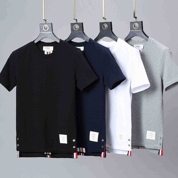thom brun's new tb webbed red white and blue striped short-sleeved t-shirt for men and women, White;black
thom brun's new tb webbed red white and blue striped short-sleeved t-shirt for men and women, White;black