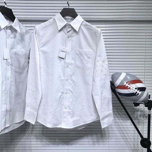 tb thom shirts men slim solid color long sleeve casual shirt turn down collar oxford luxury brand men's clothing, White;black
tb thom shirts men slim solid color long sleeve casual shirt turn down collar oxford luxury brand men's clothing, White;black