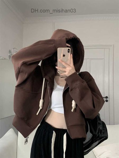 women's hoodies sweatshirts deeptown harajuku solid cut hoodie women's hip hop zipper super sweater retro loose casual korean fash, Black
women's hoodies sweatshirts deeptown harajuku solid cut hoodie women's hip hop zipper super sweater retro loose casual korean fash, Black