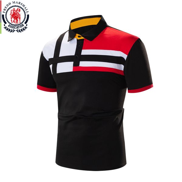men's polos fredd marshall summer fashion patchwork polo shirt men short sleeve colorblock casual contrast color cotton polos 658 23070, White;black
men's polos fredd marshall summer fashion patchwork polo shirt men short sleeve colorblock casual contrast color cotton polos 658 23070, White;black