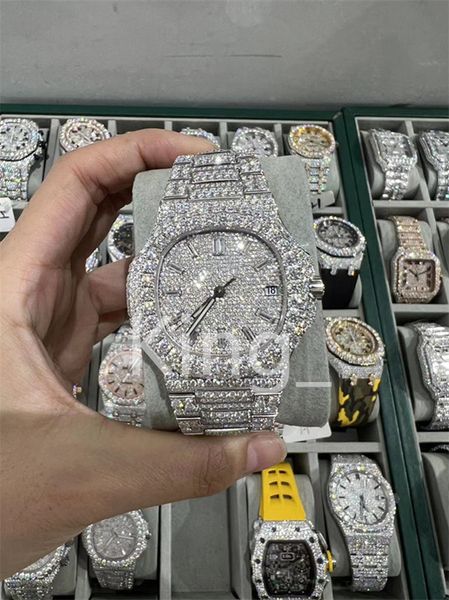 luxury mens designer watch for men movement watches moissanite watch mens watch diamond iced out watch montre homme automatic montre de luxe, Slivery;brown
luxury mens designer watch for men movement watches moissanite watch mens watch diamond iced out watch montre homme automatic montre de luxe, Slivery;brown