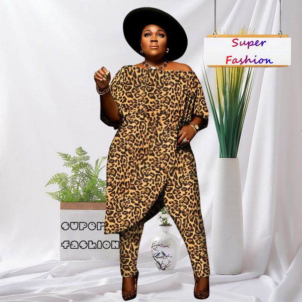 women's plus size pants l4xl fall fashion leopard print short sleeve casual two piece set direct wholesale 230705, Black
women's plus size pants l4xl fall fashion leopard print short sleeve casual two piece set direct wholesale 230705, Black