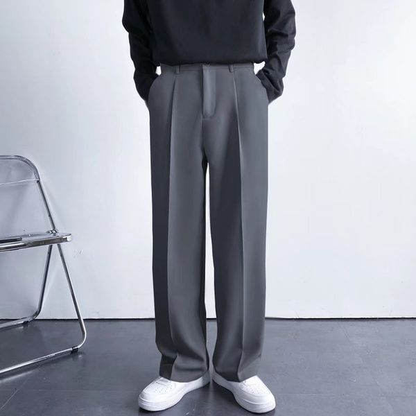 men's pants draped baggy suit personality design solid color straight premium casual simple trousers 2023 spring 230705, Black
men's pants draped baggy suit personality design solid color straight premium casual simple trousers 2023 spring 230705, Black