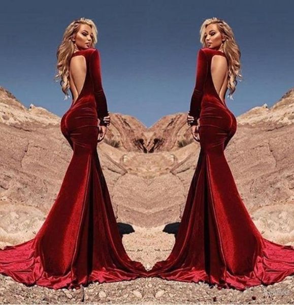 fitted mermaid dark red velvet prom dresses 2019 vestidos de fiesta long sleeves ruched backless celebrity evening dress1917330, Black
fitted mermaid dark red velvet prom dresses 2019 vestidos de fiesta long sleeves ruched backless celebrity evening dress1917330, Black