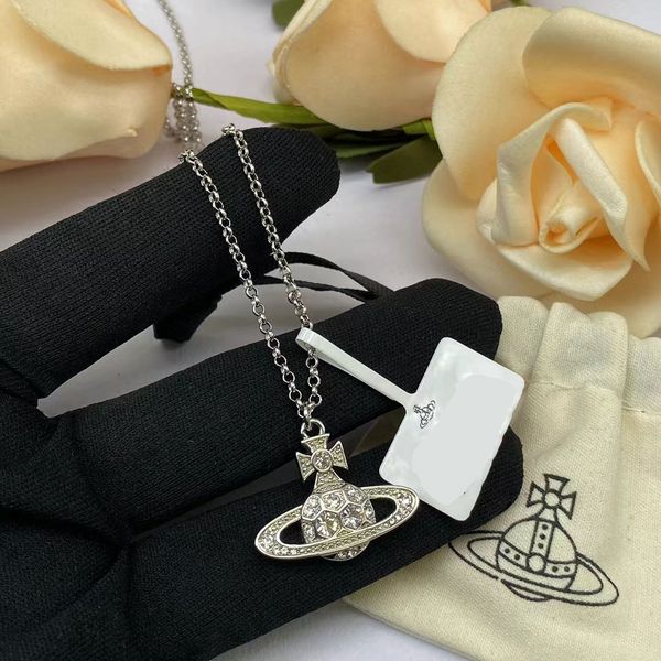 heart necklace vivian designer necklace necklaces designer moissanite chain pendant saturn pearl counterpart personality advanced collar cha, Silver
heart necklace vivian designer necklace necklaces designer moissanite chain pendant saturn pearl counterpart personality advanced collar cha, Silver