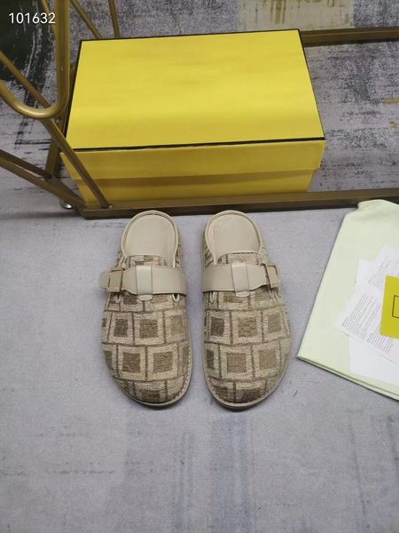 2023 designer slipper double strap slipper new luxury decoration f jacquard fabric light brown leather 35-46 yellow shoe box, Black
2023 designer slipper double strap slipper new luxury decoration f jacquard fabric light brown leather 35-46 yellow shoe box, Black