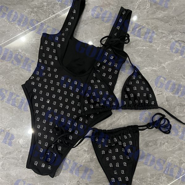 diamond lettered swimsuit womens bikini set one piece swimwear black lace up bathing suit woman clothing, White;black
diamond lettered swimsuit womens bikini set one piece swimwear black lace up bathing suit woman clothing, White;black