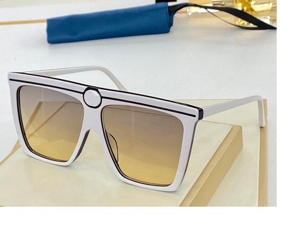 2023 women men sunglasses white plank full frame yellow gradient color square glasses available with box, White;black
2023 women men sunglasses white plank full frame yellow gradient color square glasses available with box, White;black