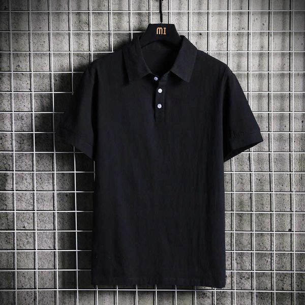 men's short sleeve t-shirt 2023 new polo collar upwear casual shirt trend, White;black
men's short sleeve t-shirt 2023 new polo collar upwear casual shirt trend, White;black