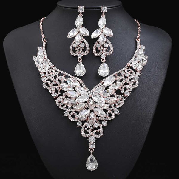 personalized exaggerated necklace earrings set women's fashion temperament alloy electroplating banquet dress accessories 230628, Silver
personalized exaggerated necklace earrings set women's fashion temperament alloy electroplating banquet dress accessories 230628, Silver