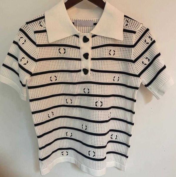 channel fashion designer new high-end women polo shirt in 3 colors womens t shirt lapel heart button breathable mesh translucent, White
channel fashion designer new high-end women polo shirt in 3 colors womens t shirt lapel heart button breathable mesh translucent, White