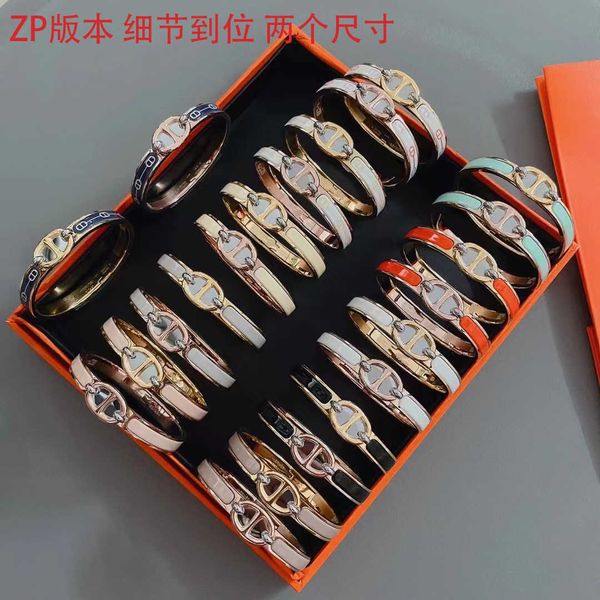 designer hemrres bracelet high version h pig nose enamel couple letter color dkut, Black
designer hemrres bracelet high version h pig nose enamel couple letter color dkut, Black