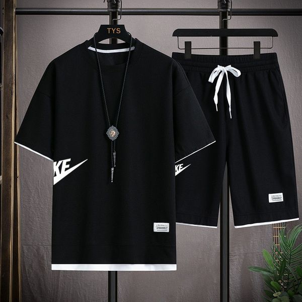 men's tracksuits summer men's clothing korean fashion short sleeved tshirtssports shorts casual jogging sets 230705, Gray
men's tracksuits summer men's clothing korean fashion short sleeved tshirtssports shorts casual jogging sets 230705, Gray