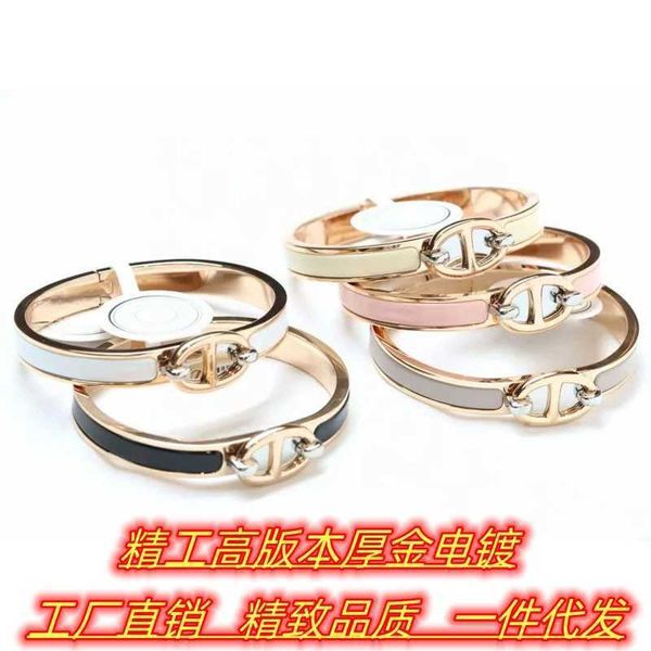 designer hemrres bracelet seiko high edition s925 silver h home new enamel pig nose 18k rose gold female a66t, Black
designer hemrres bracelet seiko high edition s925 silver h home new enamel pig nose 18k rose gold female a66t, Black