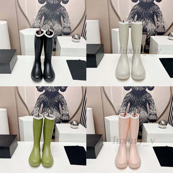 designer rain boots women knee boots rubber waterproof shoes pvc appearance burst watch upper green soft slim water shoes, Black
designer rain boots women knee boots rubber waterproof shoes pvc appearance burst watch upper green soft slim water shoes, Black