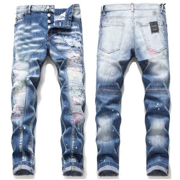 men more badge slim fit jeans straight leg washed fashion designer sreetwear painted biker men's denim pants trousers big size 896 1zrk, Black
men more badge slim fit jeans straight leg washed fashion designer sreetwear painted biker men's denim pants trousers big size 896 1zrk, Black