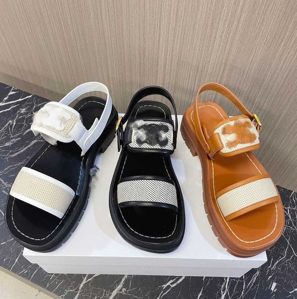 women designer slides clea triomphe luxury fashion sandals beach slippers gold buckle vegetal slide tippi calfskin thick bottom adjustable g, Black
women designer slides clea triomphe luxury fashion sandals beach slippers gold buckle vegetal slide tippi calfskin thick bottom adjustable g, Black