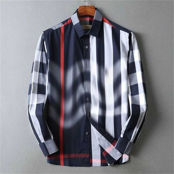 mens casual shirt designer geometric plaid fashion burbrery long sleeve polo neck single row button classic business cotton bur shirts a3tw, White;black
mens casual shirt designer geometric plaid fashion burbrery long sleeve polo neck single row button classic business cotton bur shirts a3tw, White;black