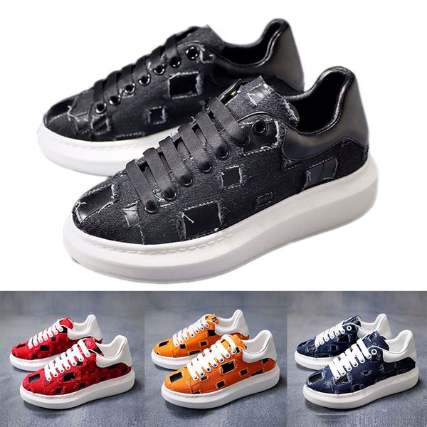 men denim hole oversized sports casual shoes womens fashion elaborate lace up designer sneakers ladies shoes all match little white shoes wi, Black
men denim hole oversized sports casual shoes womens fashion elaborate lace up designer sneakers ladies shoes all match little white shoes wi, Black