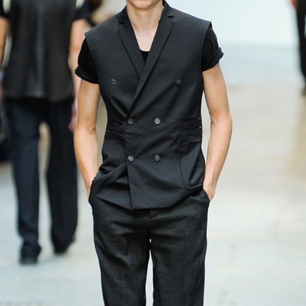 men's vests sleeveless loose suit waistcoat 2023 summer product gentleman handsome slim fit black fashion large 230705, Black;white
men's vests sleeveless loose suit waistcoat 2023 summer product gentleman handsome slim fit black fashion large 230705, Black;white
