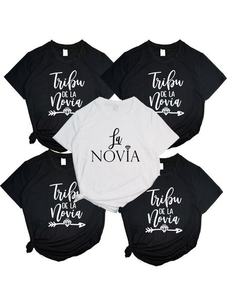 women's tshirt women la novia spain inscriptions team bride femme wedding shower tshirt girl bachelorette hen party t shirts t45 230705, White
women's tshirt women la novia spain inscriptions team bride femme wedding shower tshirt girl bachelorette hen party t shirts t45 230705, White