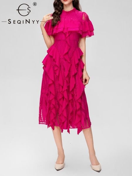 basic casual dresses seqinyy party dresses summer spring fashion design women runway high street lace spliced ruffles a-line casual for fema, Black;gray
basic casual dresses seqinyy party dresses summer spring fashion design women runway high street lace spliced ruffles a-line casual for fema, Black;gray