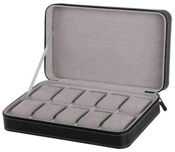 portable watch box organizer pu leather casket with zipper classic style 10 grids multifunctional bracelet display case h2205129750264, Black;blue
portable watch box organizer pu leather casket with zipper classic style 10 grids multifunctional bracelet display case h2205129750264, Black;blue