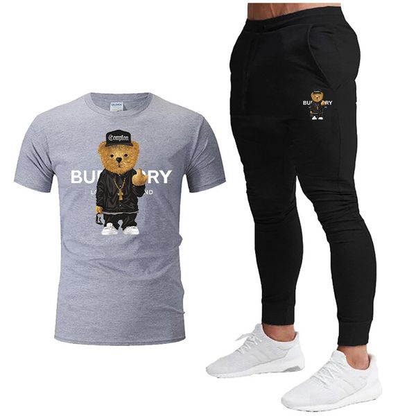 mens tracksuits summer casual tshirt pants suit brand short sleeve set luxury printed cotton shirts jogging sweatpants male sportswear 23070, Gray
mens tracksuits summer casual tshirt pants suit brand short sleeve set luxury printed cotton shirts jogging sweatpants male sportswear 23070, Gray