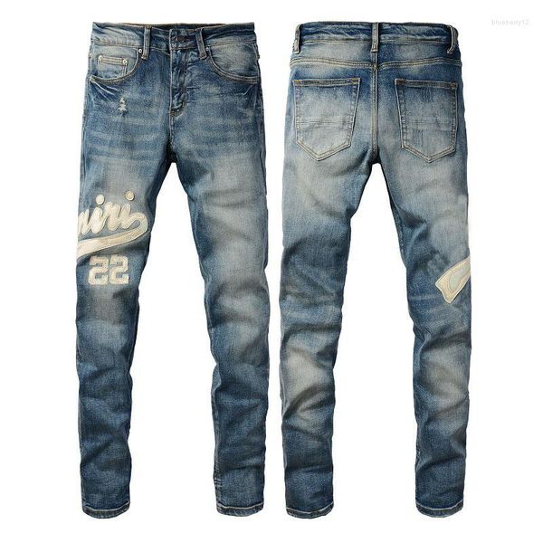 men's jeans pants slim style letter veneer cotton street fashion casual high street jeans, Blue
men's jeans pants slim style letter veneer cotton street fashion casual high street jeans, Blue