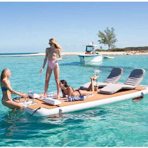 inflatable swim island floating raft inflatable foil water jet ski dock floats platform with ladder for lake river water sports
inflatable swim island floating raft inflatable foil water jet ski dock floats platform with ladder for lake river water sports