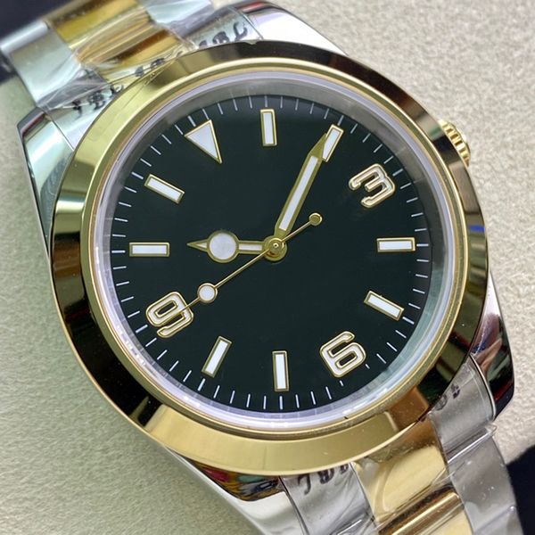2023 men watch series 40mm explor 18k yellow gold black dail sapphire mirror master automatic watches mechanical movement oyster steel luxe, Slivery;brown
2023 men watch series 40mm explor 18k yellow gold black dail sapphire mirror master automatic watches mechanical movement oyster steel luxe, Slivery;brown