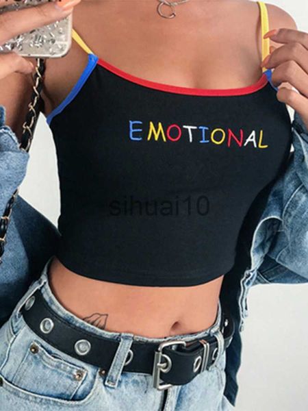 diy tanks camis 2023 summer women crop cropped ladies spaghetti strap elastic camisole emotional letter embroidery tank j230706, Black
diy tanks camis 2023 summer women crop cropped ladies spaghetti strap elastic camisole emotional letter embroidery tank j230706, Black