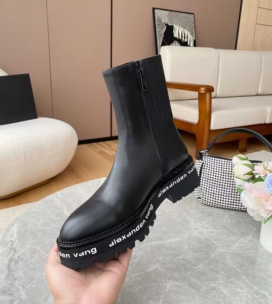 women's clothing designer shoes short boots fashionable genuine leather letters thick soles low heels runway shows party work lazy peop, Black
women's clothing designer shoes short boots fashionable genuine leather letters thick soles low heels runway shows party work lazy peop, Black