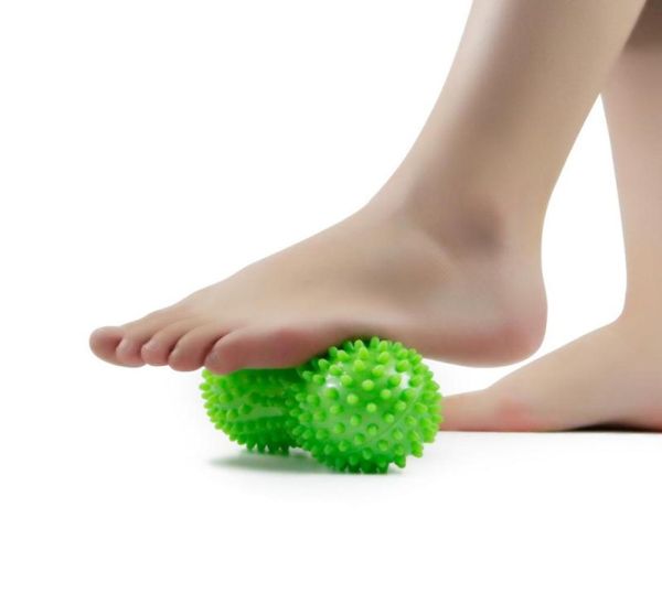 

manual foot massage ball spiky peanut massager roller reflexology muscle trigger point therapy pain stress relief relax yoga fitne4510572