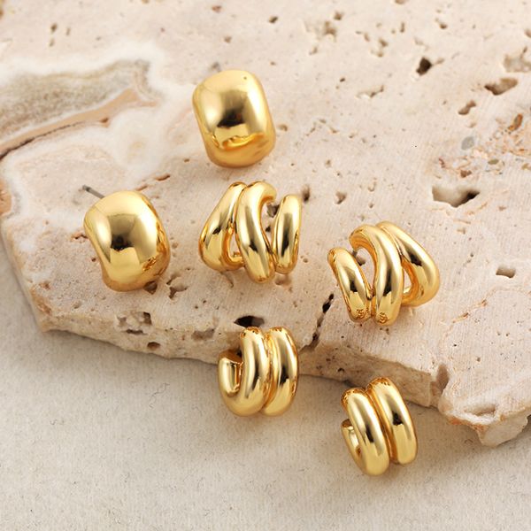 stud creative multilayer open thick hoop earrings for women gold plated chunky round circle piercing studs lightweight jewelry 230706, Golden;silver
stud creative multilayer open thick hoop earrings for women gold plated chunky round circle piercing studs lightweight jewelry 230706, Golden;silver