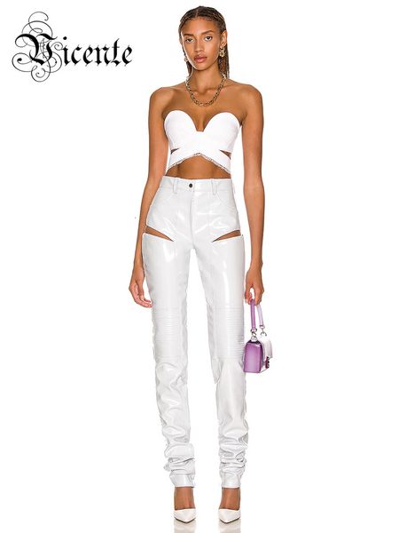 women's two piece pants vc women's two piece set cut out design sleeveless strapless corset and trousers suits white outfits 23070
women's two piece pants vc women's two piece set cut out design sleeveless strapless corset and trousers suits white outfits 23070