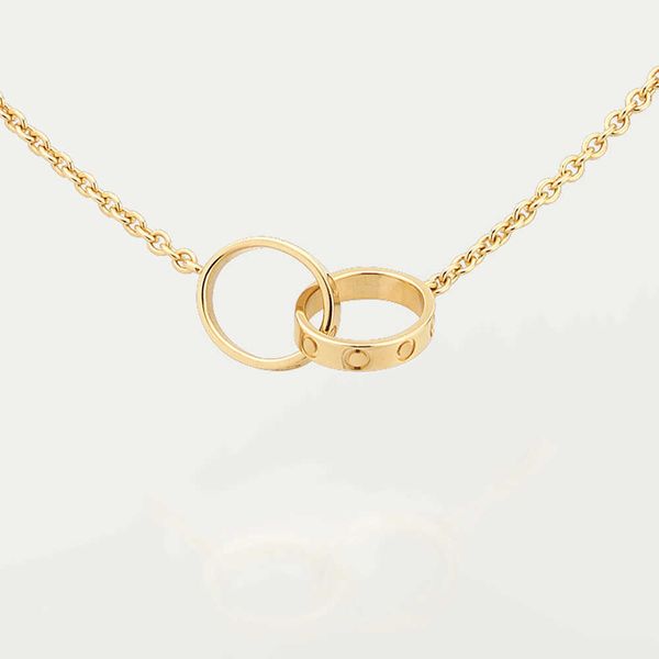 2023 high edition classic design pendant love necklace for women girls double loop charms 316l titanium steel wedding jewelry collares colli, Silver
2023 high edition classic design pendant love necklace for women girls double loop charms 316l titanium steel wedding jewelry collares colli, Silver