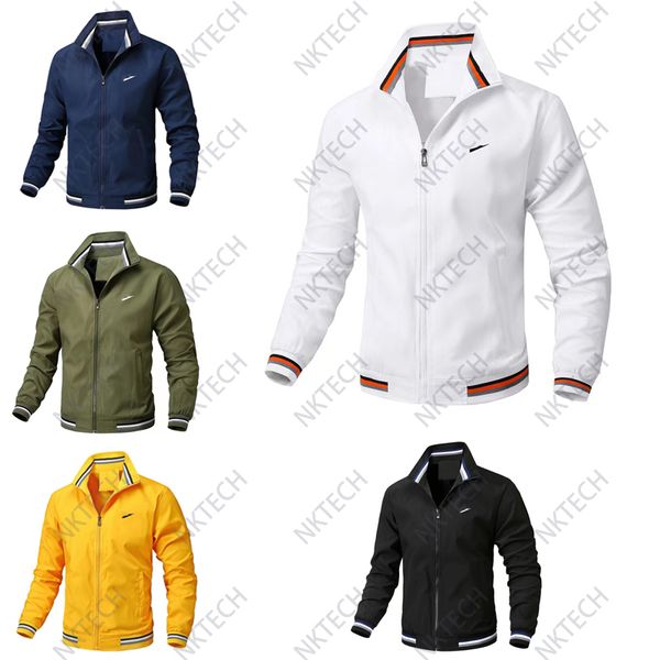 men's jacket sport jacket long sleeved slim stand collar casual all-in-one zip-up designer jacket in a solid color, Black;brown
men's jacket sport jacket long sleeved slim stand collar casual all-in-one zip-up designer jacket in a solid color, Black;brown