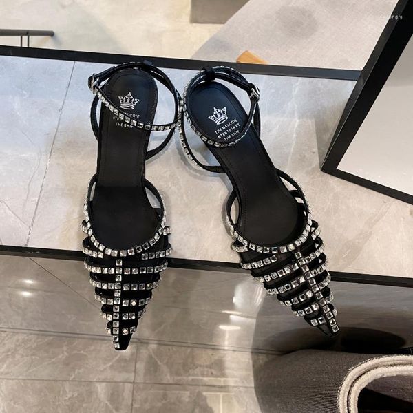 sandals pointy female crystal thin high heels ankle wrap buckle strap bling dress party summer shoes women, Black
sandals pointy female crystal thin high heels ankle wrap buckle strap bling dress party summer shoes women, Black